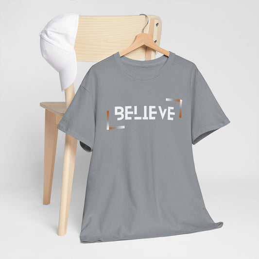 A BELIEVE Unisex Heavy Cotton Tee