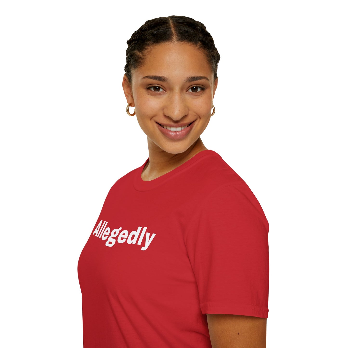 ALLEGEDLY - a Unisex Softstyle T-Shirt - DRocka Style