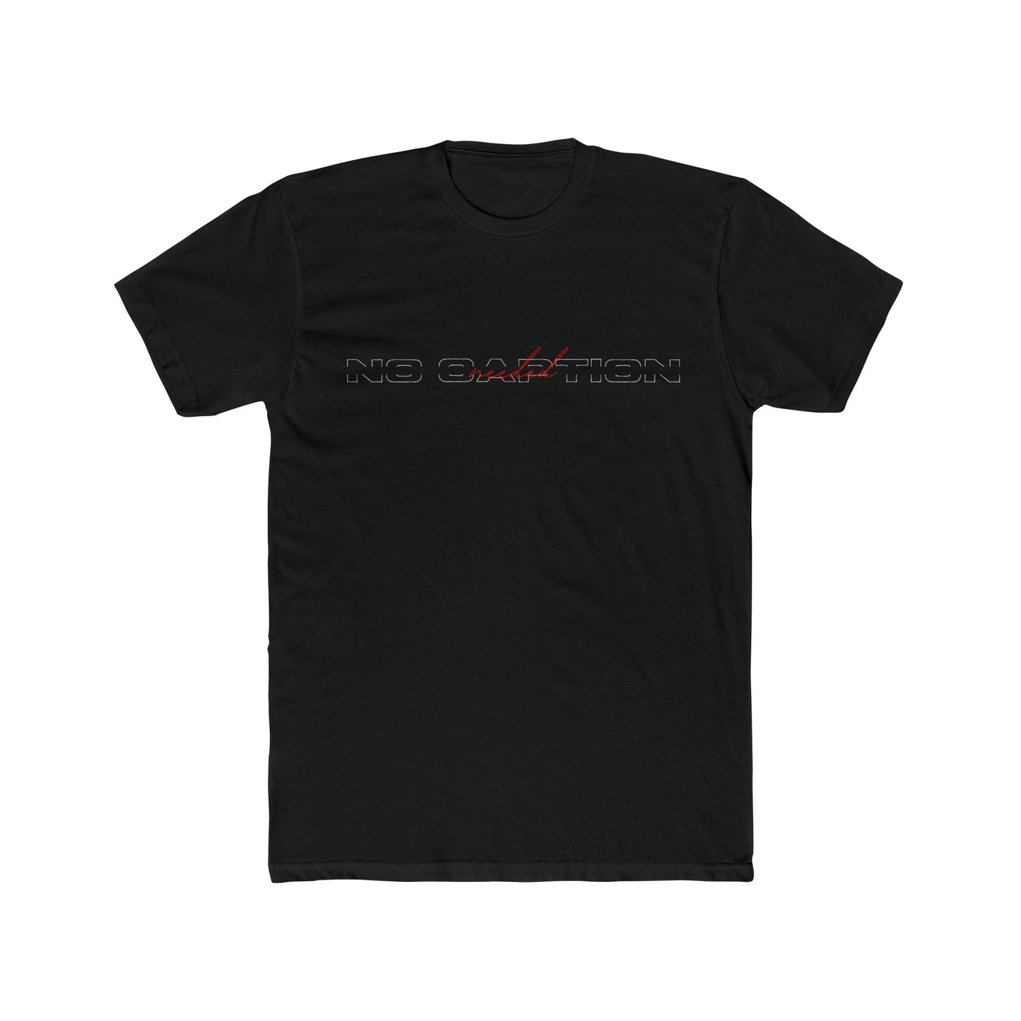 A No Caption Needed Cotton Crew Tee