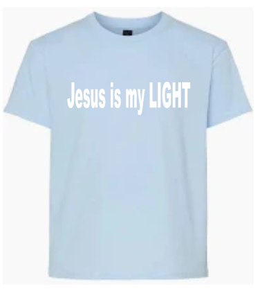 A Jesus is my LIGHT - Cotton Tshirt