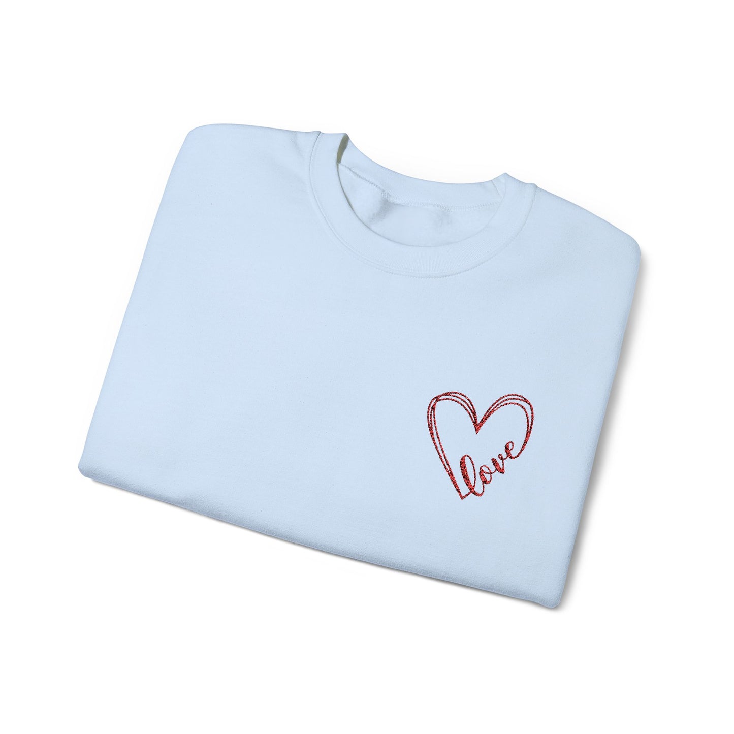 Love - Heart Unisex Heavy Blend™ Crewneck Sweatshirt