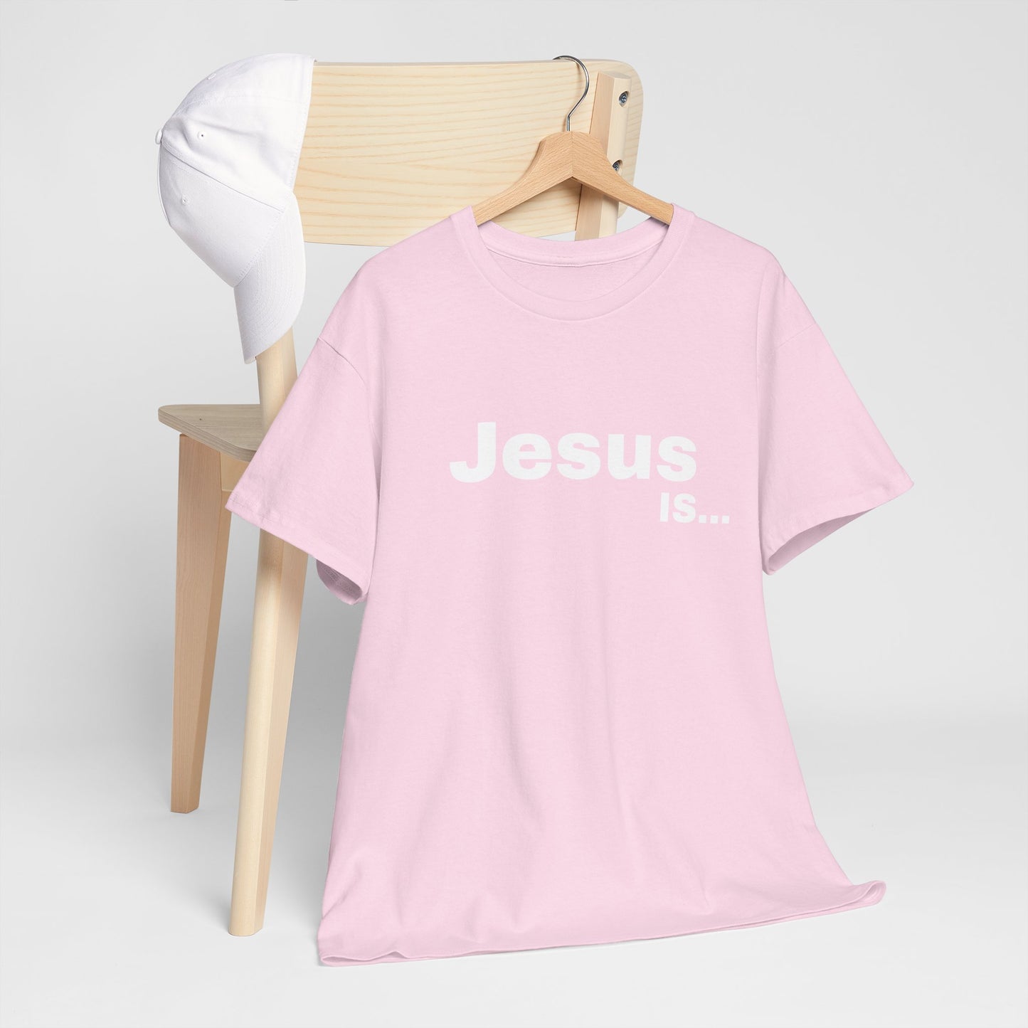 A DRocka Exclusive - Jesus IS… (red)  Unisex Heavy Cotton Tee
