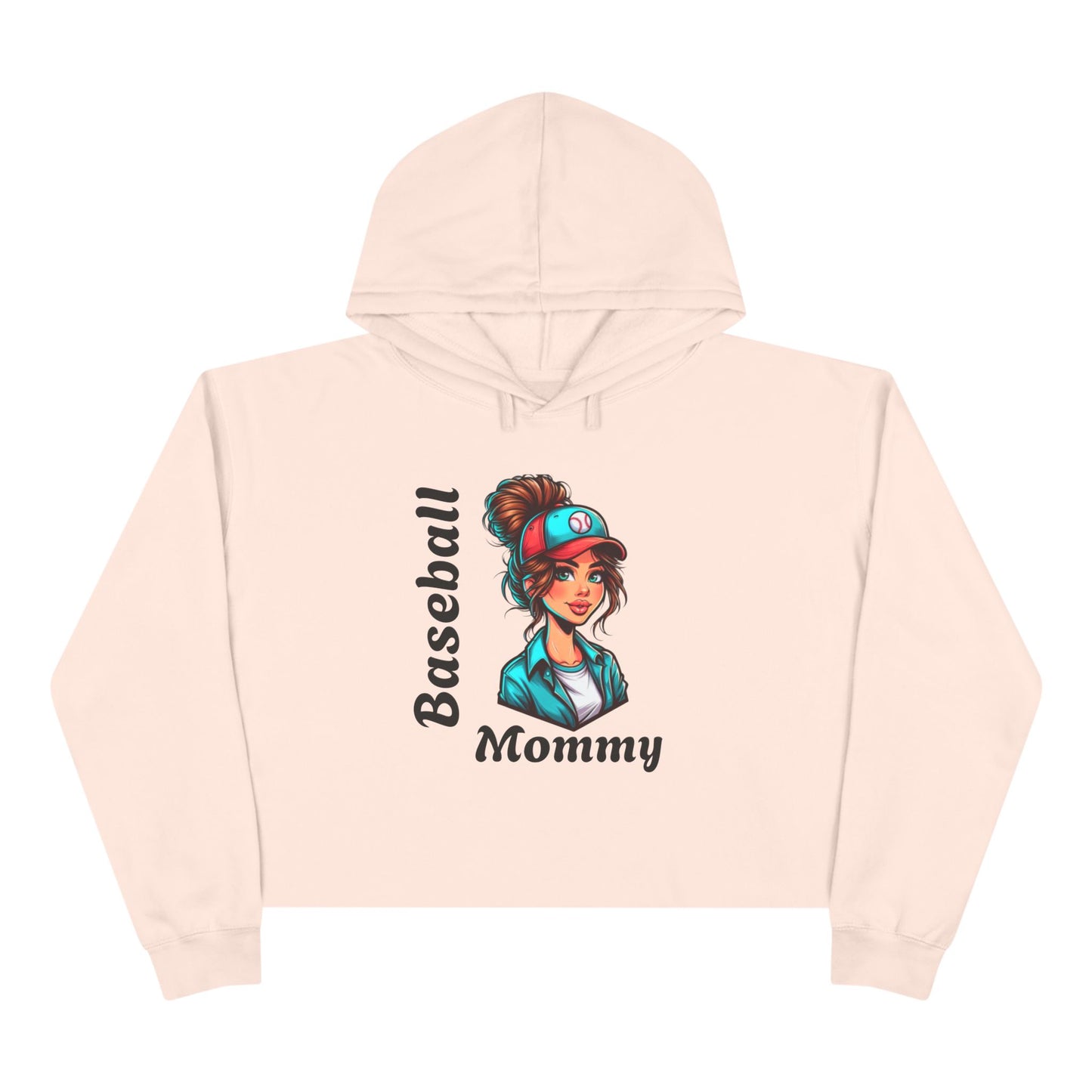 Baseball Mommy Crop Hoodie