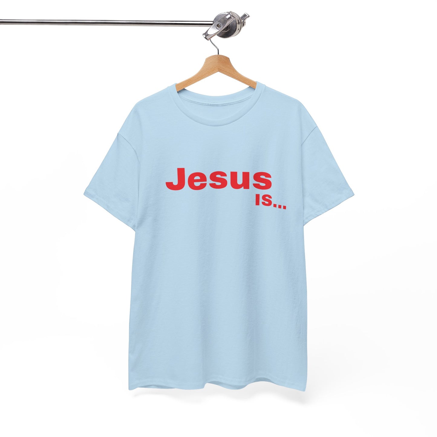 A DRocka Exclusive - Jesus IS… (red)  Unisex Heavy Cotton Tee