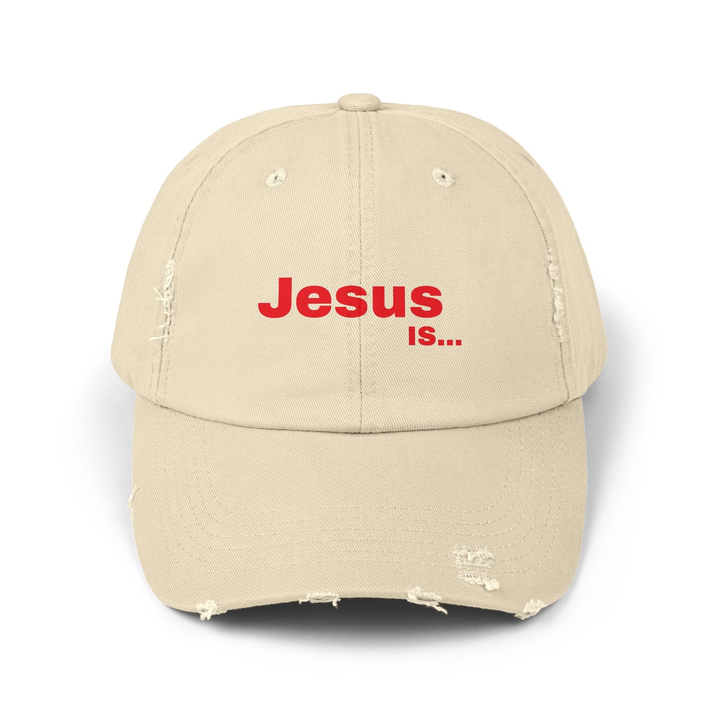 A DRocka Exclusive - JESUS IS… Unisex Distressed Cap