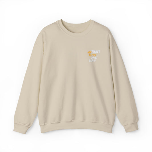 A Trust God Not Man Unisex Heavy Blend™ Crewneck Sweatshirt