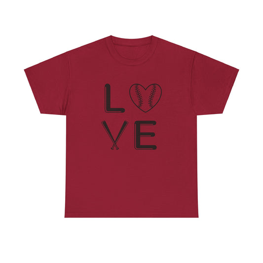 For The Love of Baseball Unisex Heavy Cotton Tee