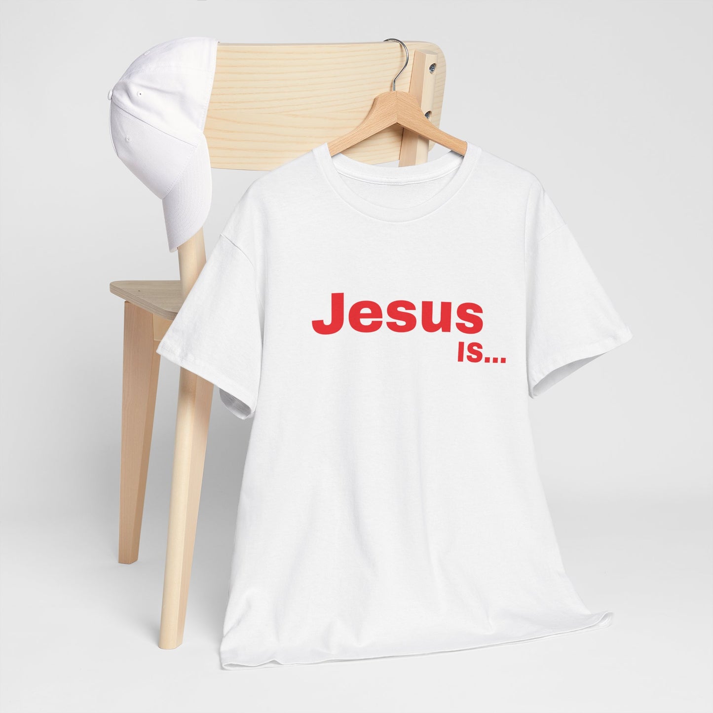 A DRocka Exclusive - Jesus IS… (red)  Unisex Heavy Cotton Tee