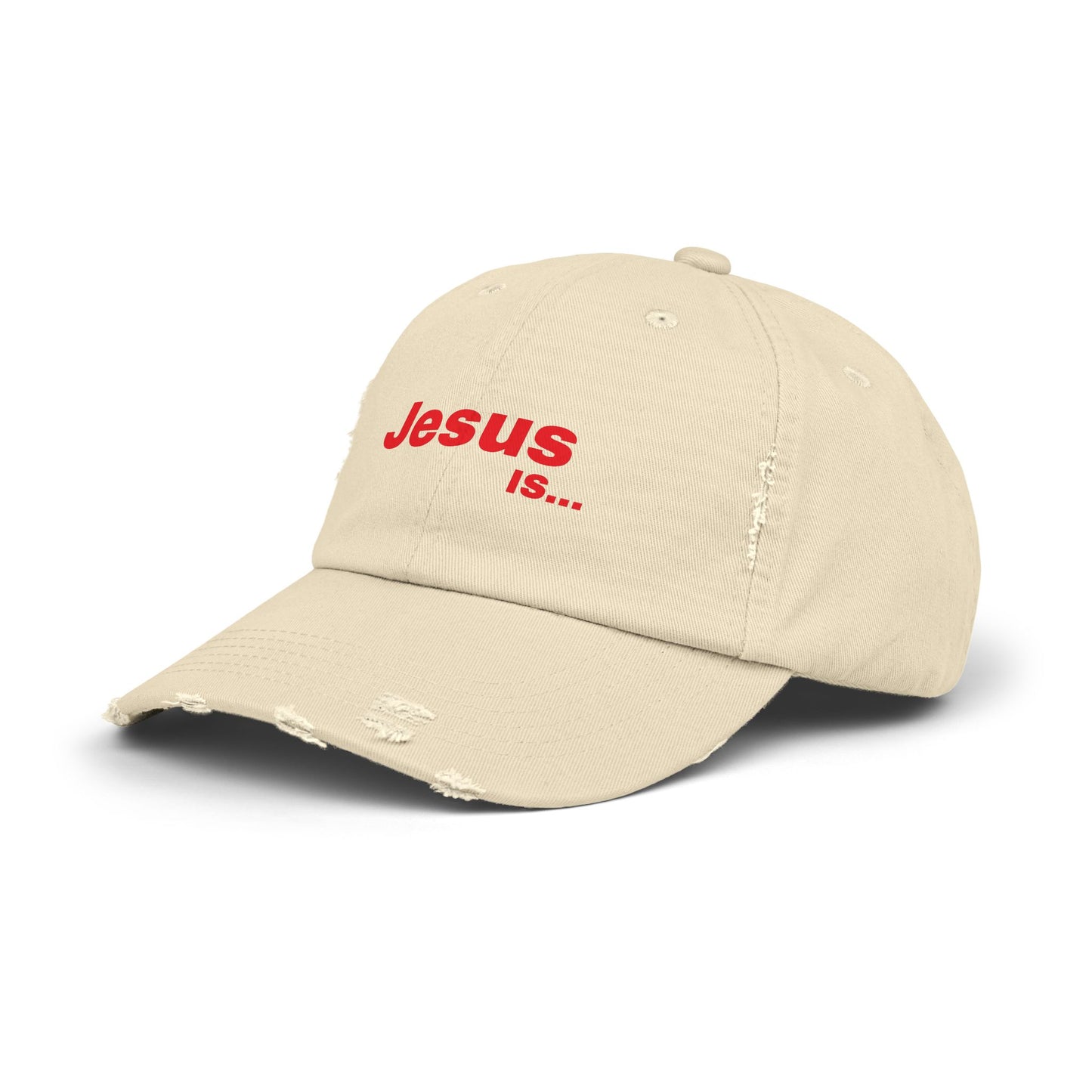 A DRocka Exclusive - JESUS IS… Unisex Distressed Cap
