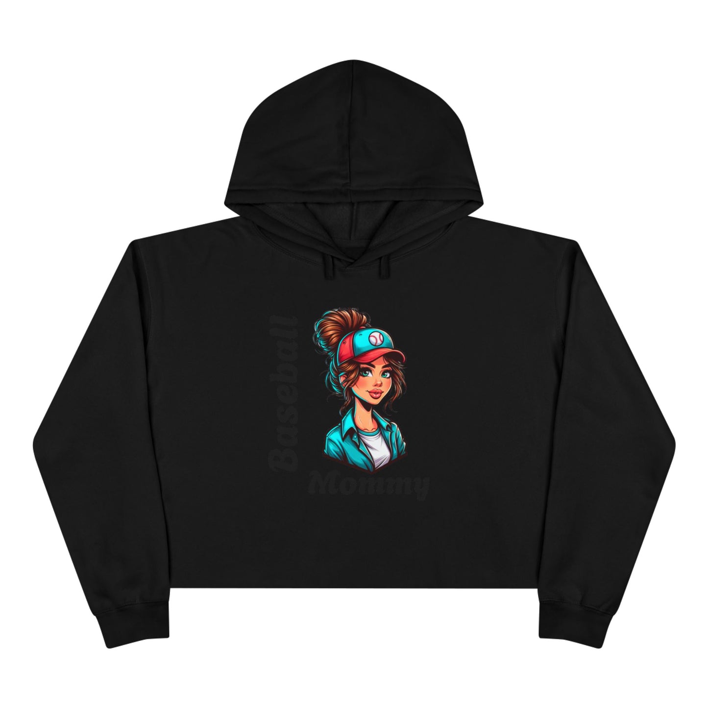 Baseball Mommy Crop Hoodie