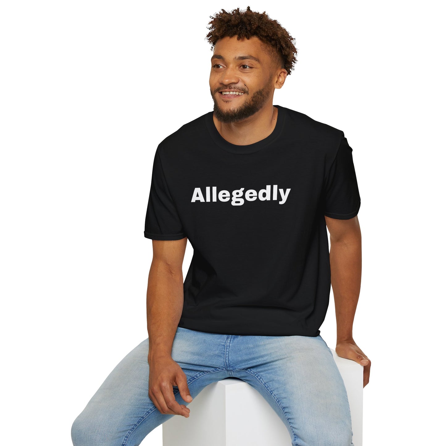 ALLEGEDLY - a Unisex Softstyle T-Shirt - DRocka Style