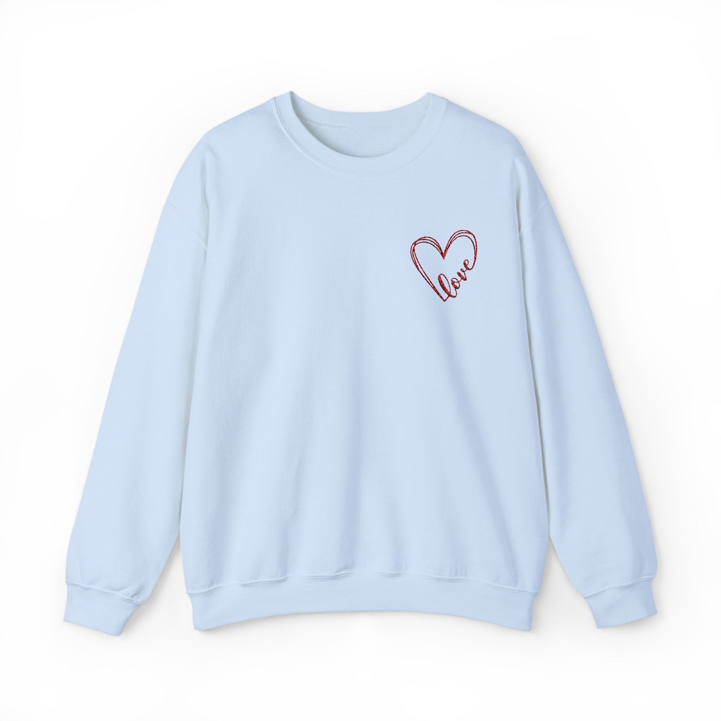 Love - Heart Unisex Heavy Blend™ Crewneck Sweatshirt