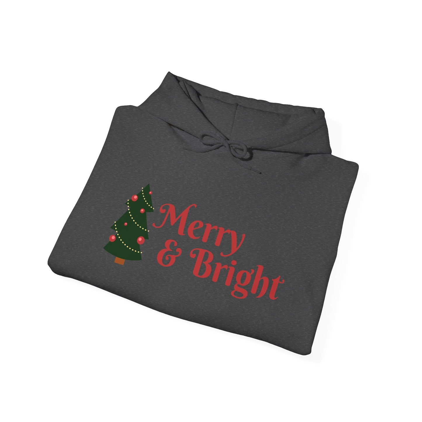 Christmas Sweater - Merry and Bright - Unisex Heavy Blend™ Hooded Sweatshirt