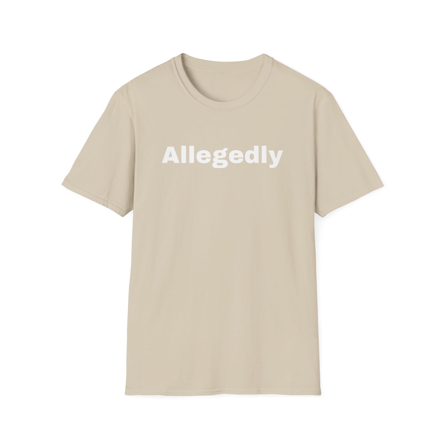 ALLEGEDLY - a Unisex Softstyle T-Shirt - DRocka Style