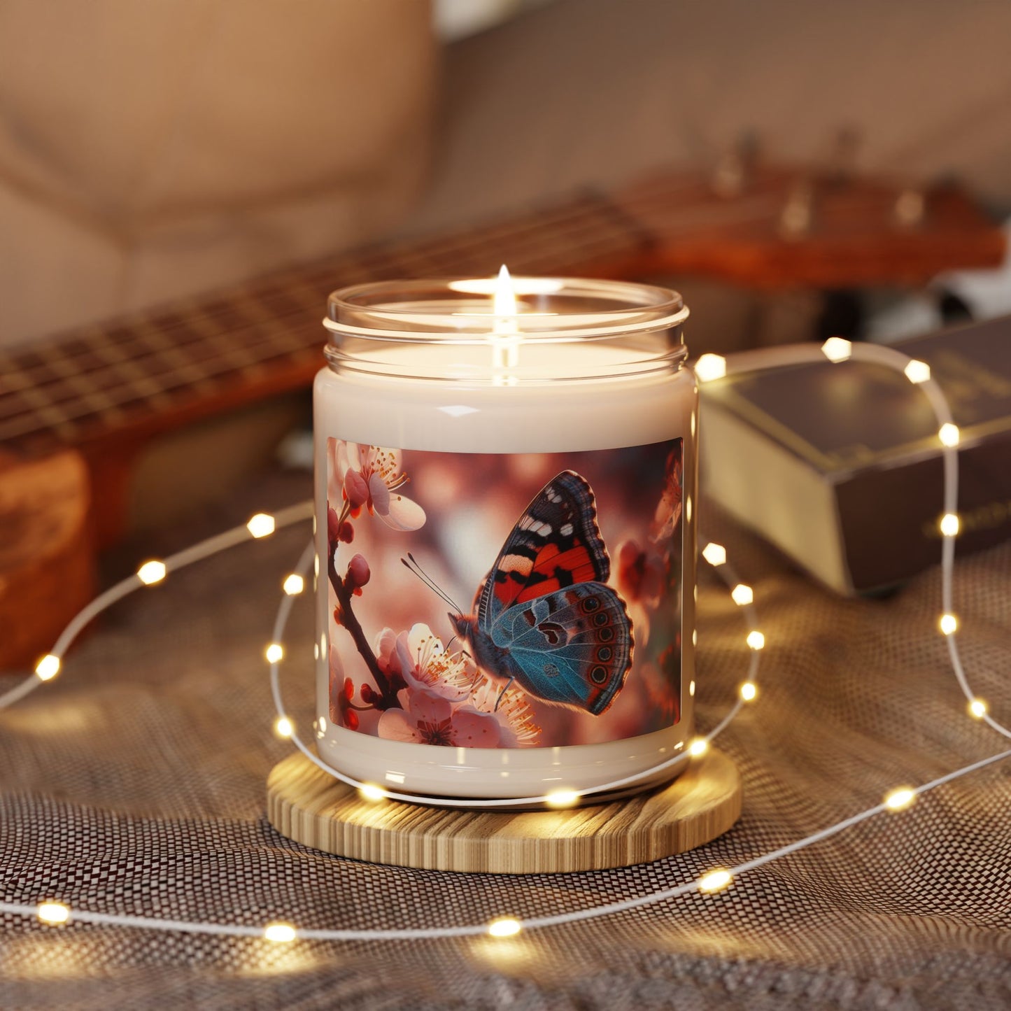 Butterfly Scented Soy Candle, 9oz