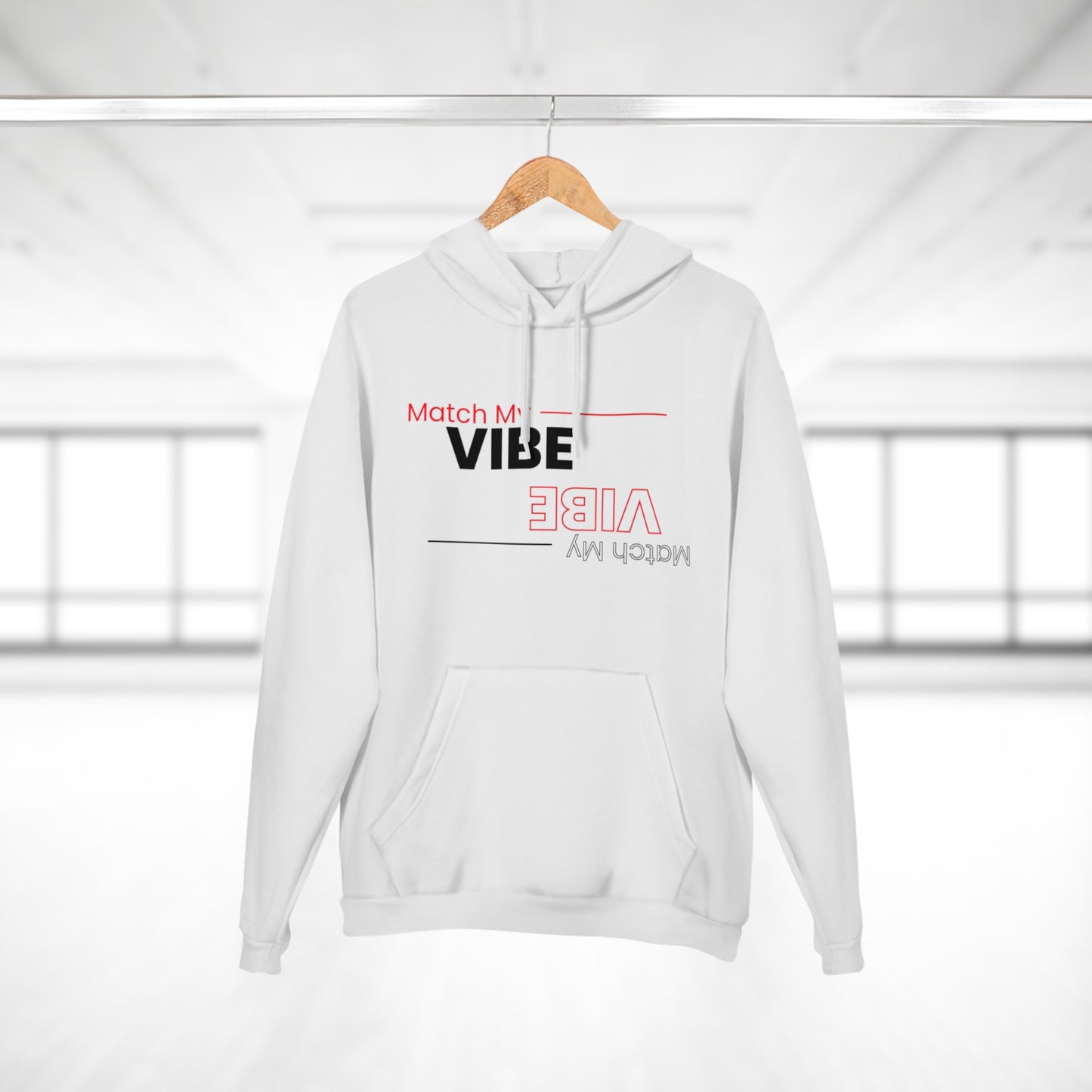 A Match my Vibe 😝 Unisex Pullover Hoodie