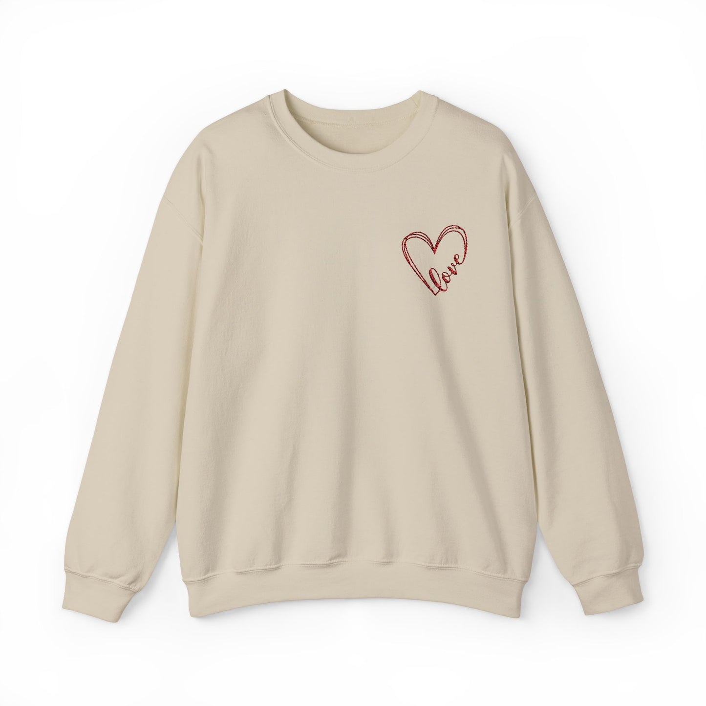Love - Heart Unisex Heavy Blend™ Crewneck Sweatshirt