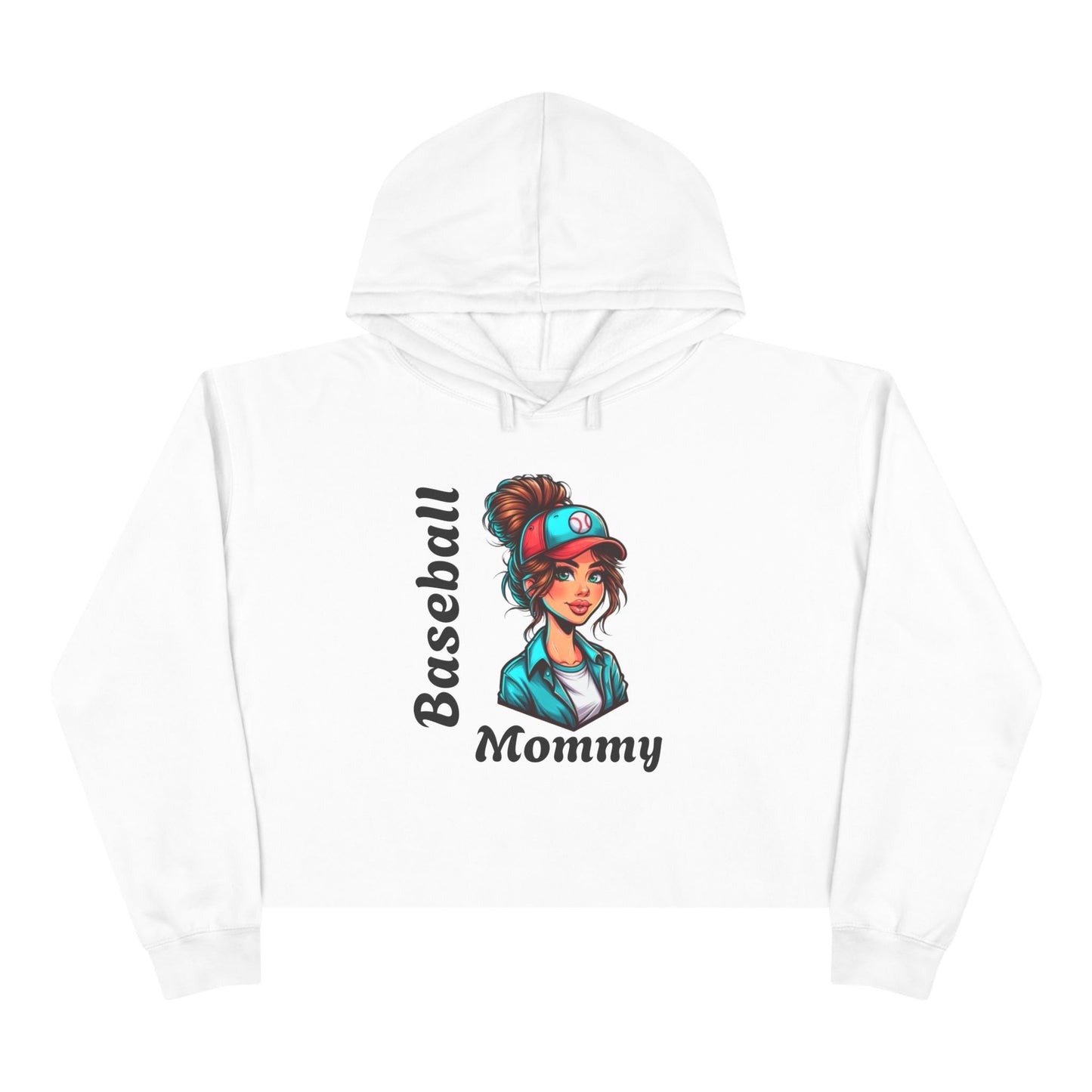 Baseball Mommy Crop Hoodie