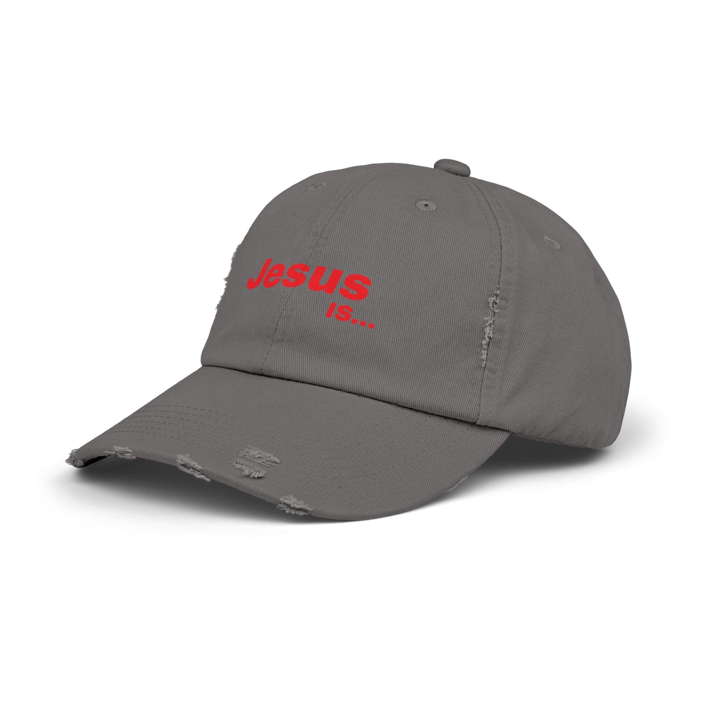 A DRocka Exclusive - JESUS IS… Unisex Distressed Cap