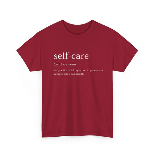 A Self-Care Unisex Heavy Cotton Tee
