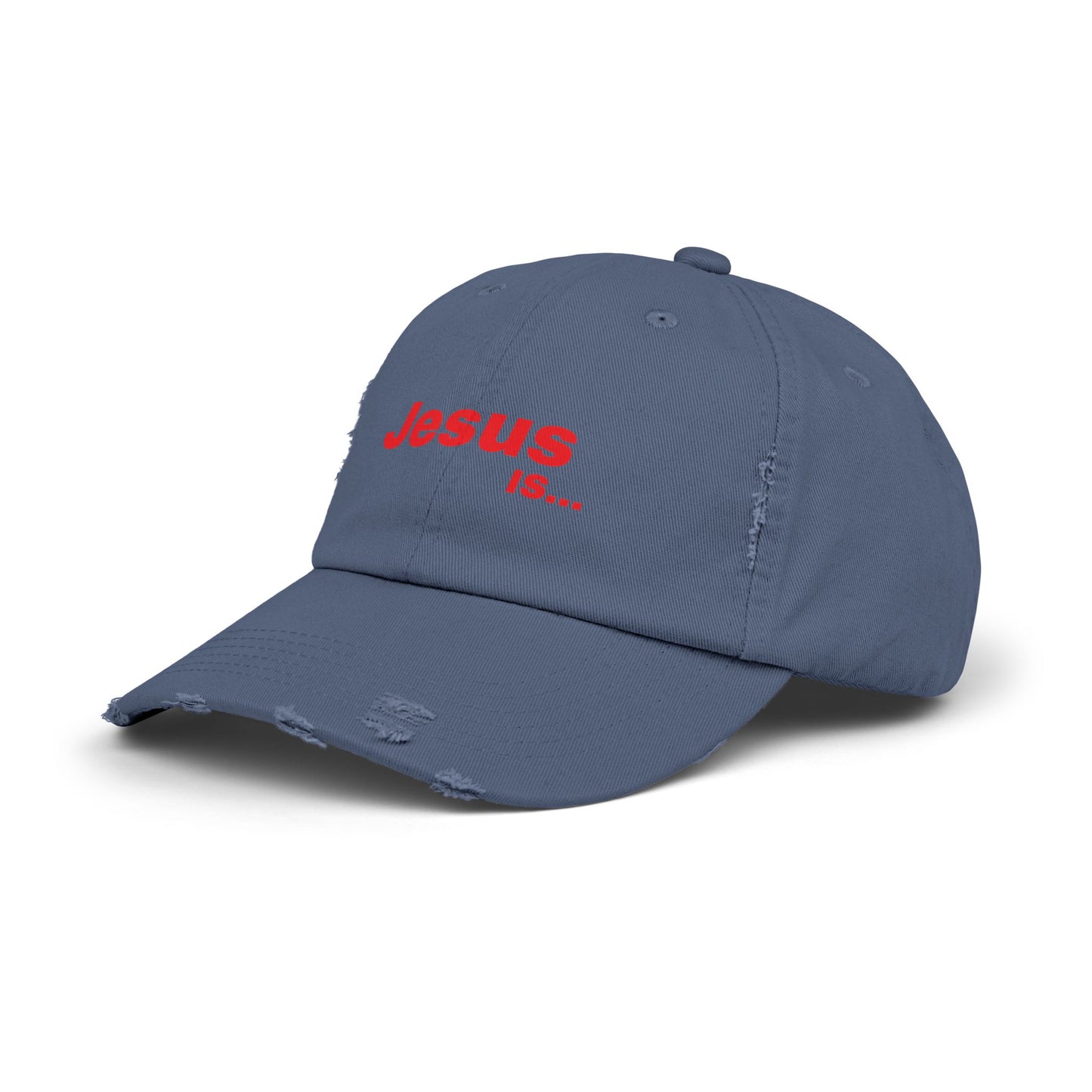 A DRocka Exclusive - JESUS IS… Unisex Distressed Cap