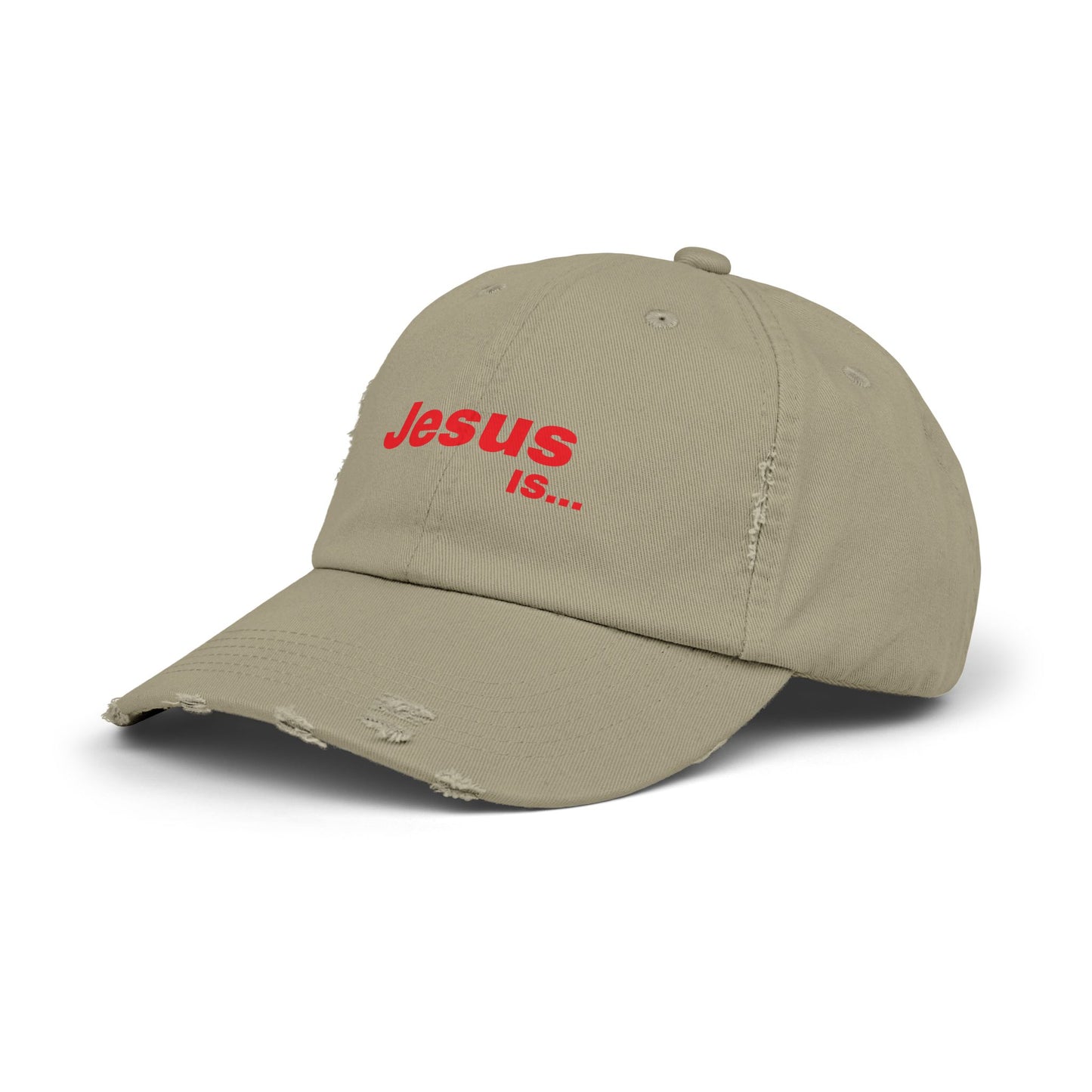 A DRocka Exclusive - JESUS IS… Unisex Distressed Cap