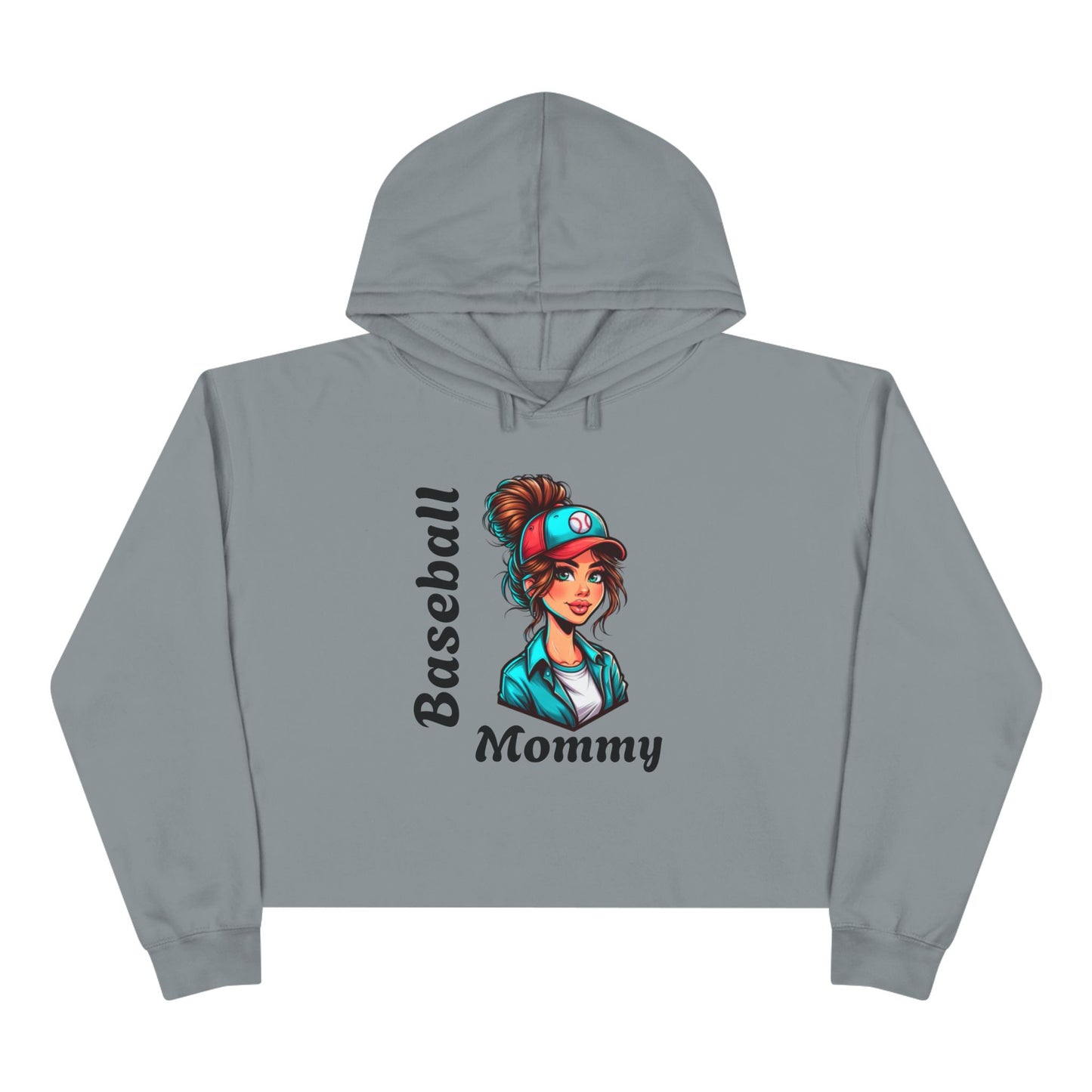 Baseball Mommy Crop Hoodie