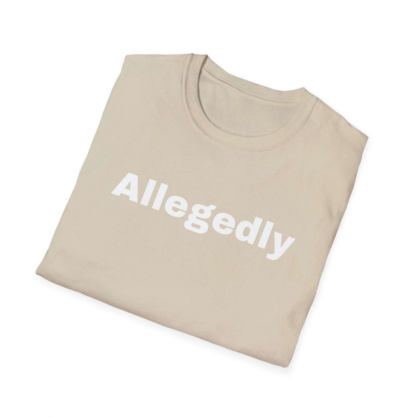 ALLEGEDLY - a Unisex Softstyle T-Shirt - DRocka Style