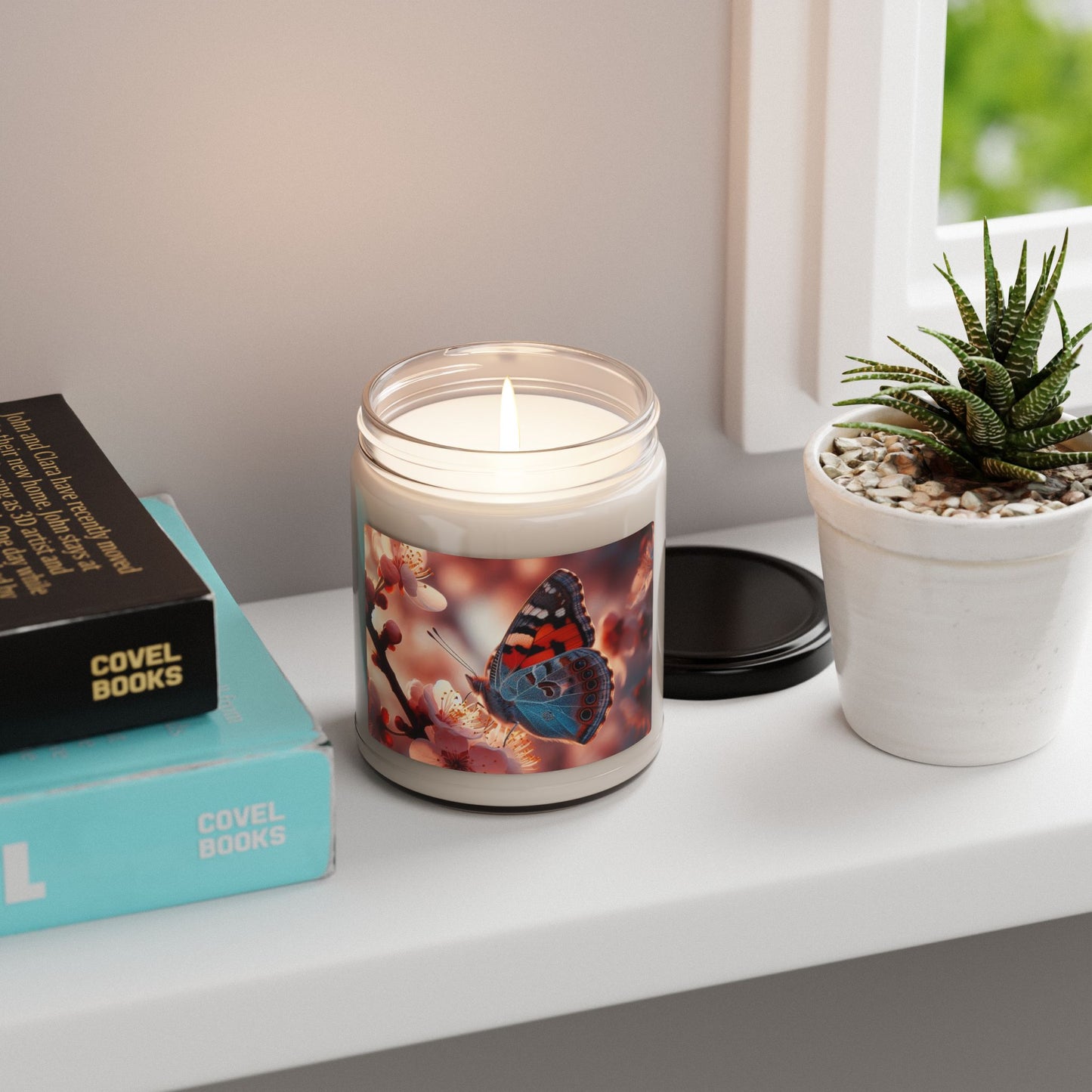 Butterfly Scented Soy Candle, 9oz