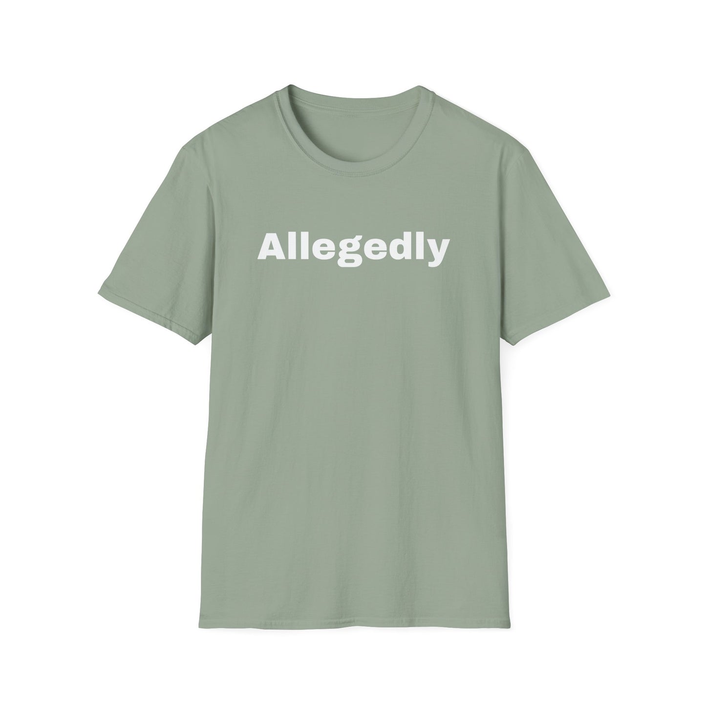 ALLEGEDLY - a Unisex Softstyle T-Shirt - DRocka Style