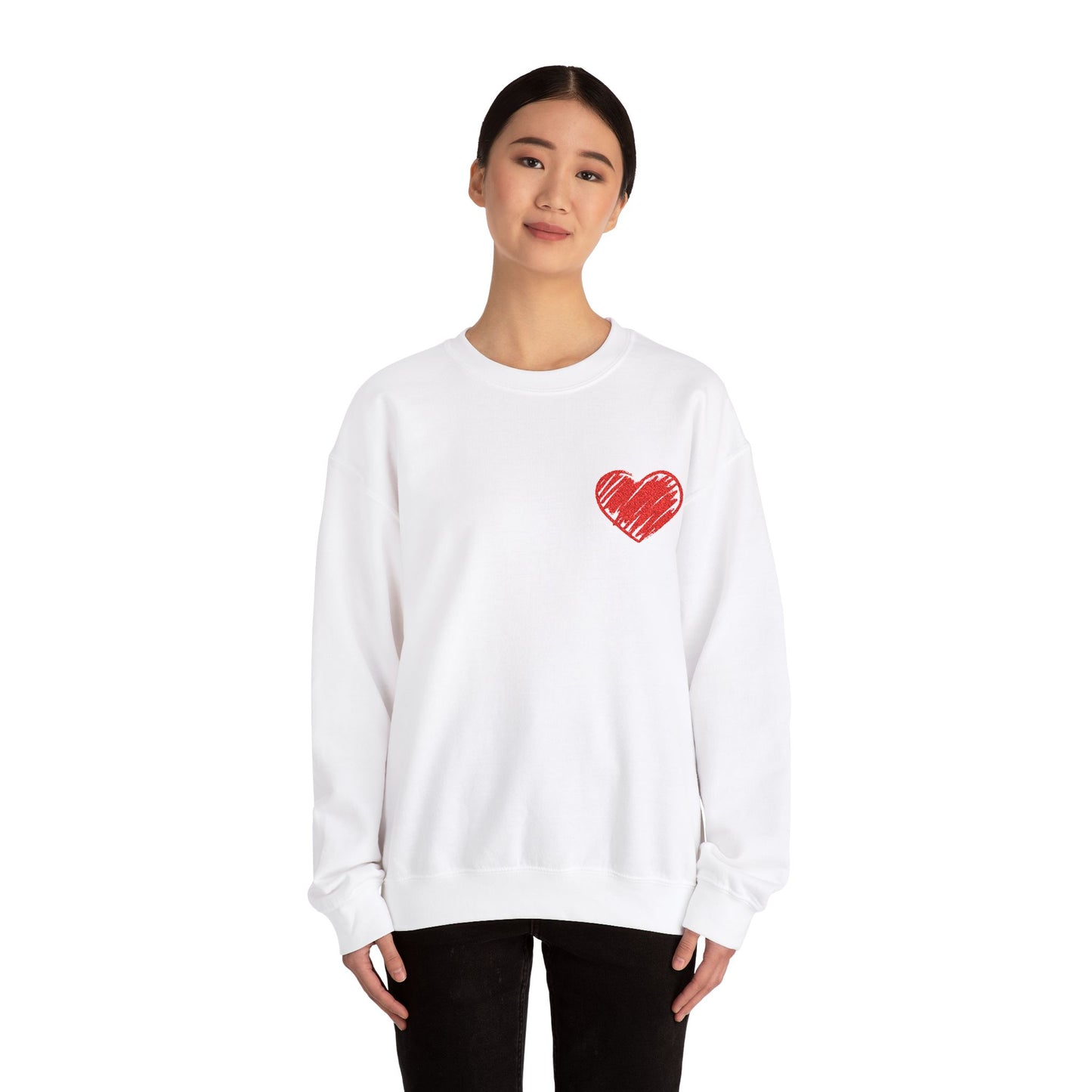 Heart Unisex Heavy Blend™ Crewneck Sweatshirt
