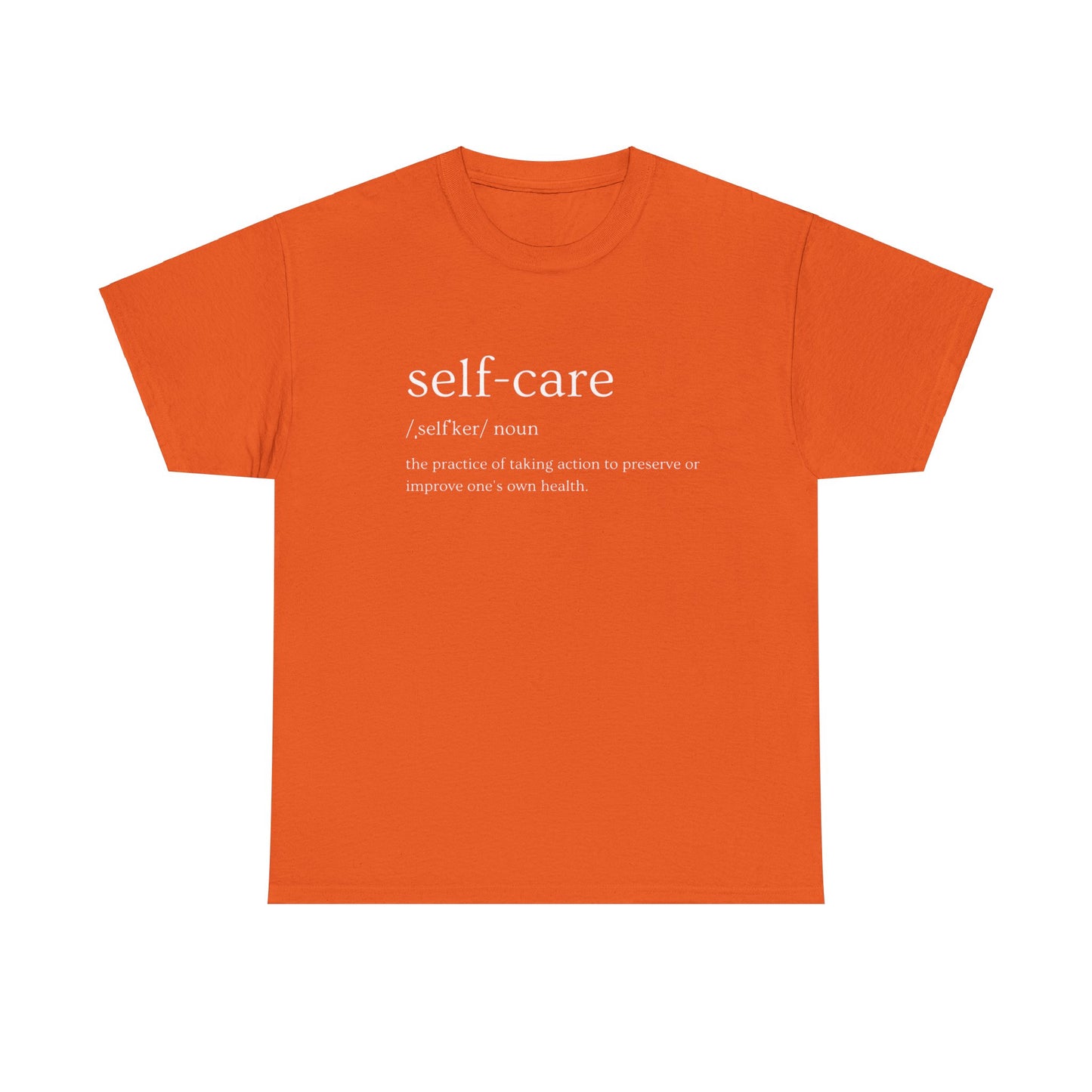 A Self-Care Unisex Heavy Cotton Tee