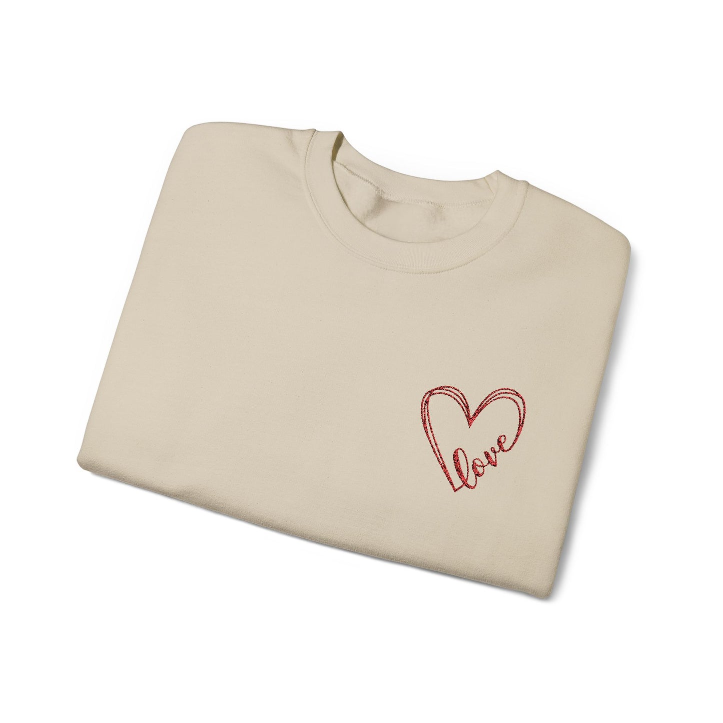 Love - Heart Unisex Heavy Blend™ Crewneck Sweatshirt