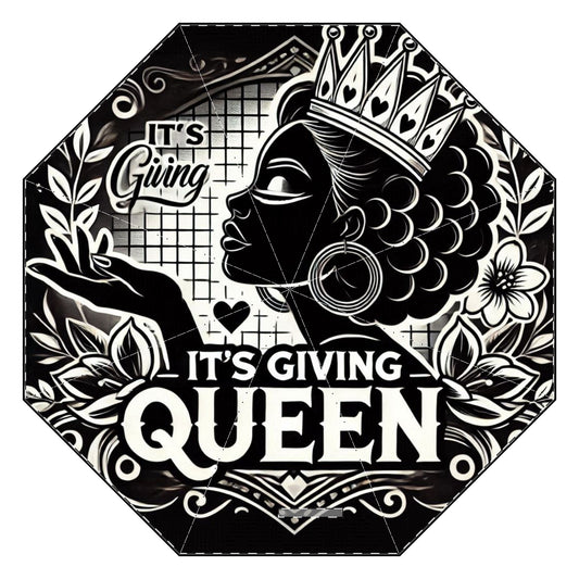 It’s Giving Queen Semi-Automatic Foldable Umbrella